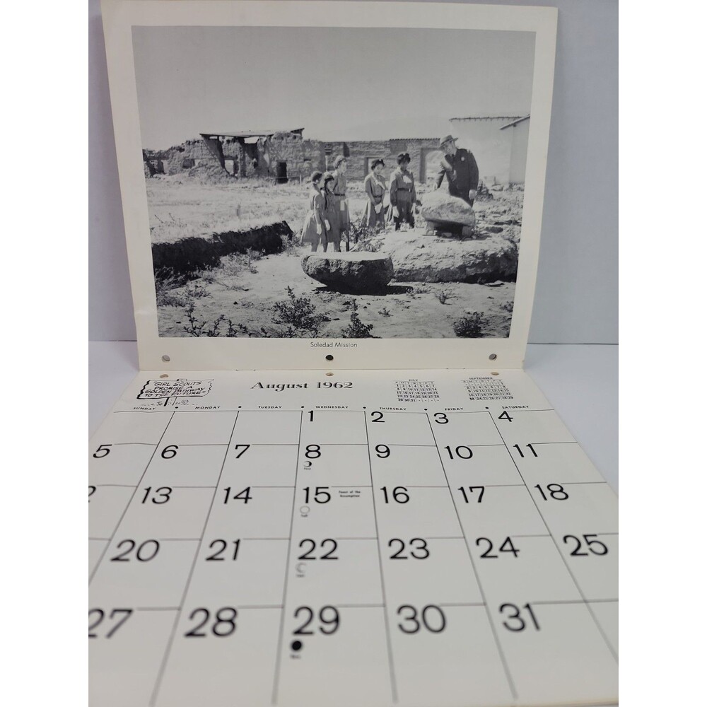 Vintage 1962 Girl Scout Council Salinas Area Calendar 50th Anniversary... - Picture 3 of 4